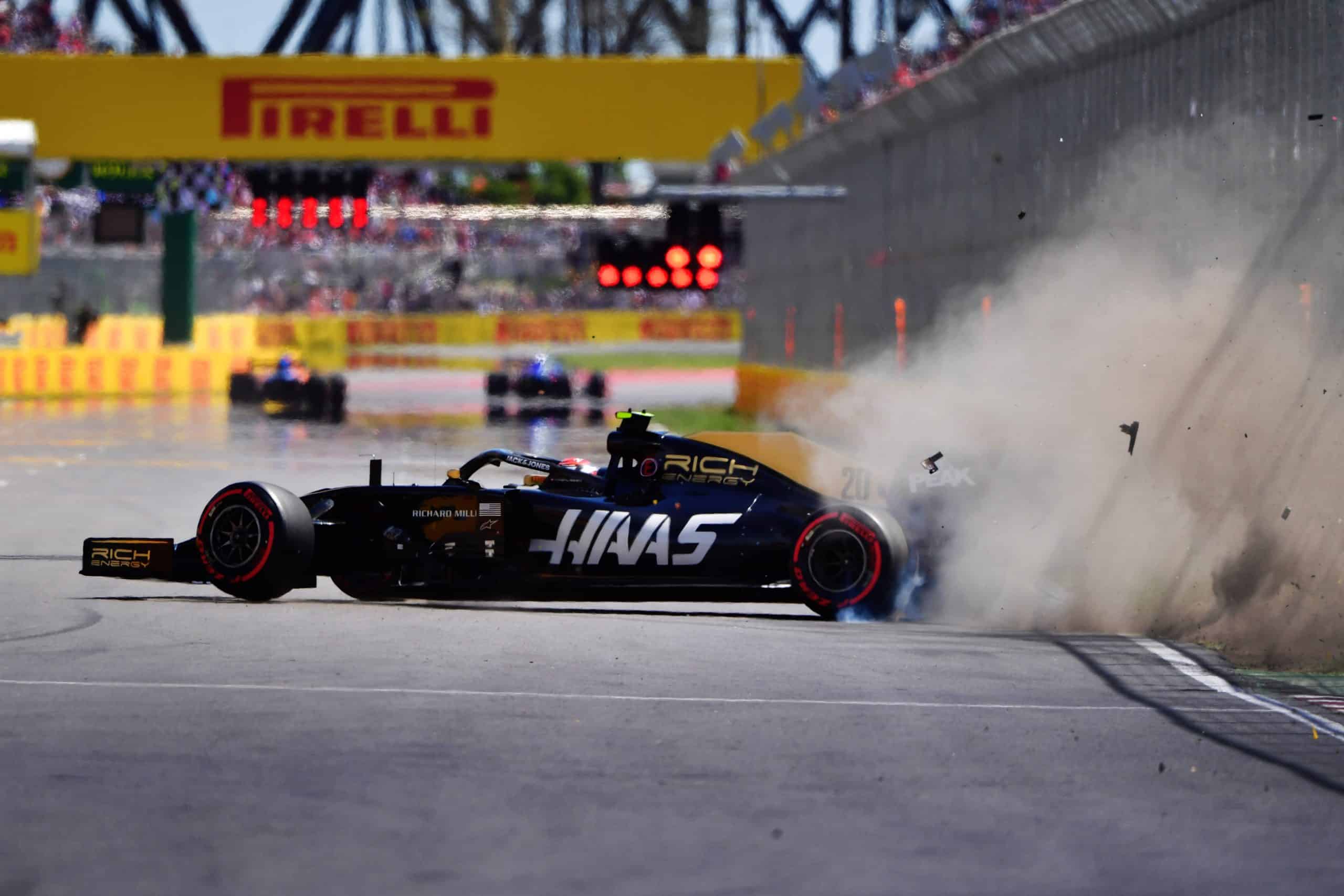 Formula 1 Safety Devices - f1chronicle-2019 Canadian Grand Prix - Kevin Magnussen crash