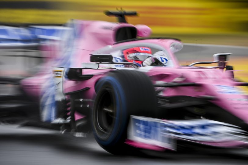 Sergio Perez in action at the Hungarian Grand Prix