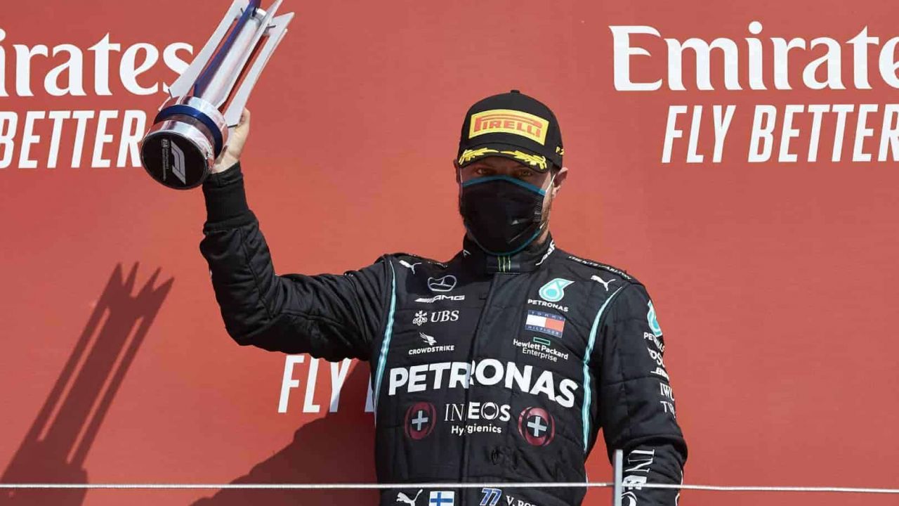 2020 70th Anniversary Grand Prix, Sunday - Valtteri Bottas (image courtesy Mercedes-AMG Petronas)