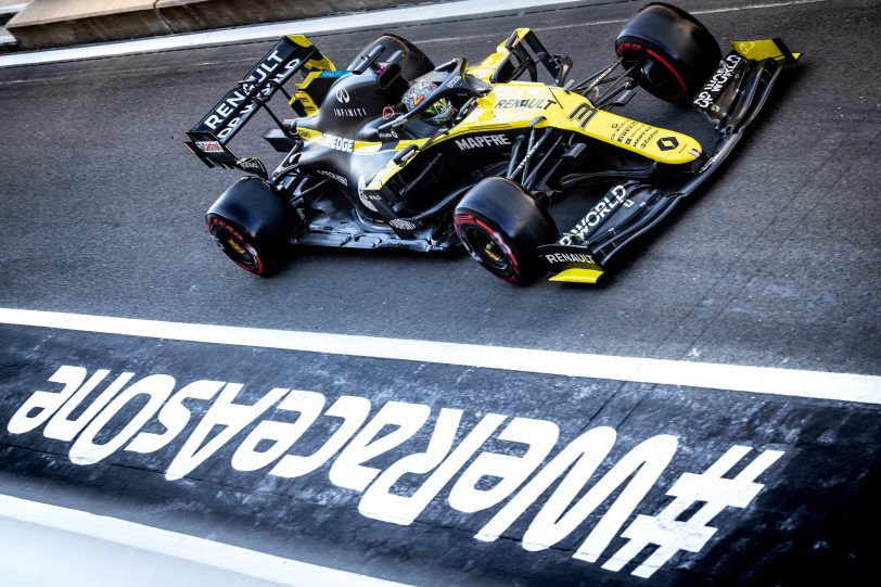 70th Anniversary Grand Prix, Day 1 - Daniel Ricciardo (image courtesy Renault F1)