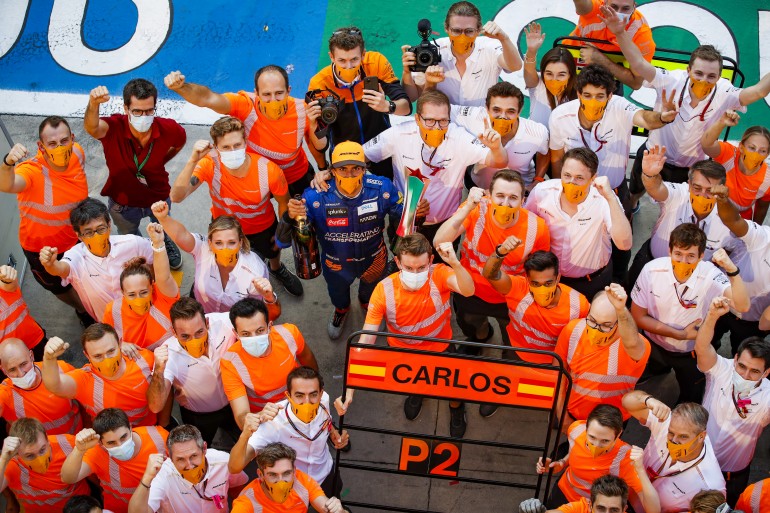 2020 Italian Grad Prix, Sunday - Carlos Sainz (image courtesy McLaren)