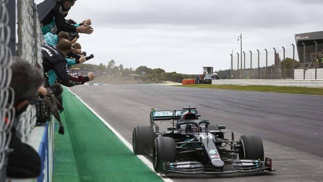 2020 Portuguese Grand Prix, Sunday - Lewis Hamilton (image courtesy Mercedes-AMG Petronas)
