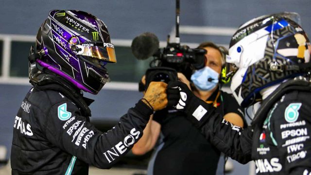 Mercedes lock out front row in Bahrain