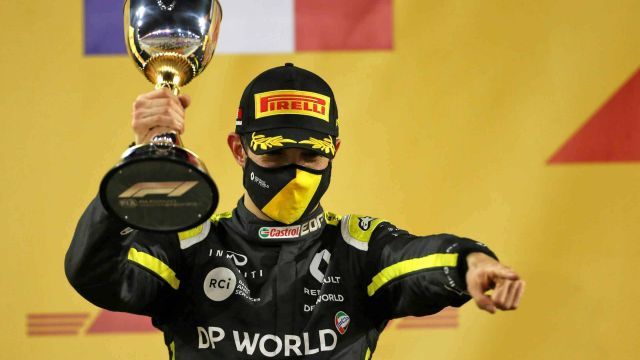 2020 Sakhir Grand Prix, Sunday - Esteban Ocon podium.jpg