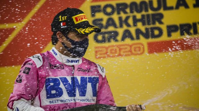 2020 Sakhir Grand Prix, Sunday - Sergio Perez (image courtesy Pirelli)