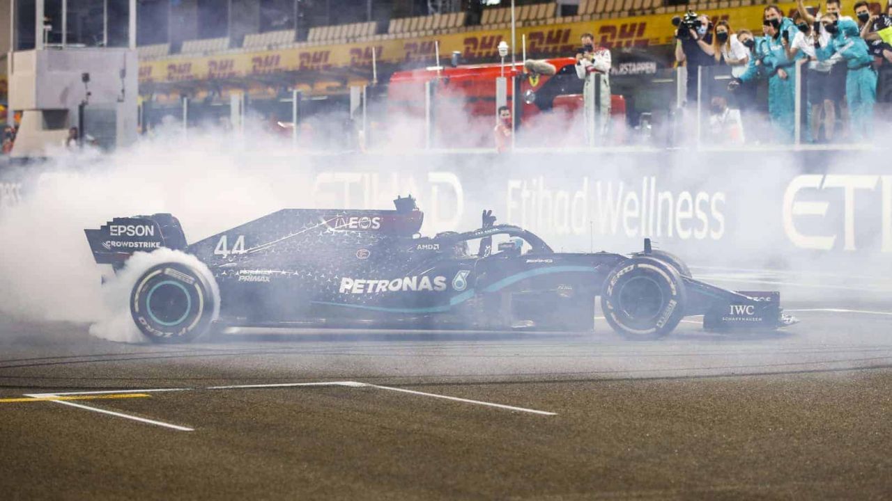 2020 Abu Dhabi Grand Prix, Sunday - Lewis Hamilton (image courtesy Mercedes-AMG Petronas)