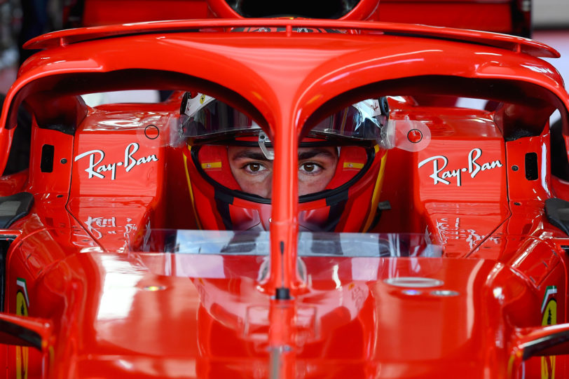 Carlos Sainz maiden Ferrari test (image courtesy Scuderia Ferrari Press Office)