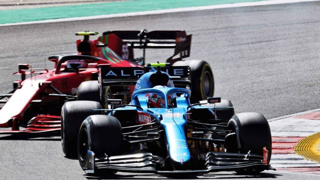 Motor Racing - Formula One World Championship - Portuguese Grand Prix - Race Day - Portimao, Portugal 2021 Portuguese Grand Prix, Sunday - Esteban Ocon