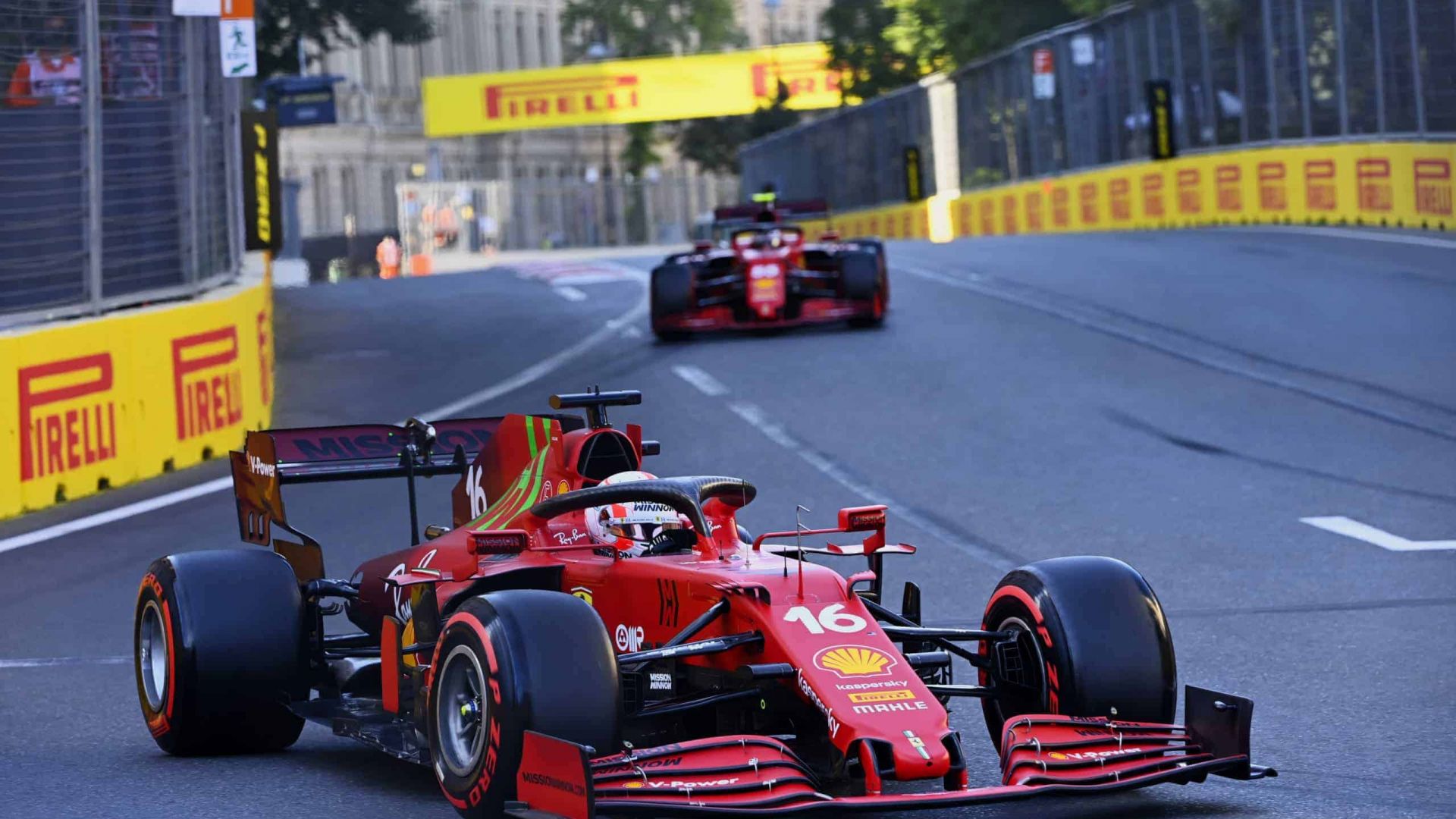 2021 Azerbaijan Grand Prix, Saturday - Charles Leclerc (image courtesy Pirelli)