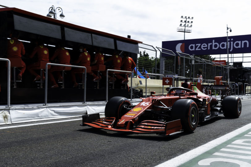 2021 Azerbaijan Grand Prix, Sunday - Charles Leclerc (image courtesy Scuderia Ferrari)