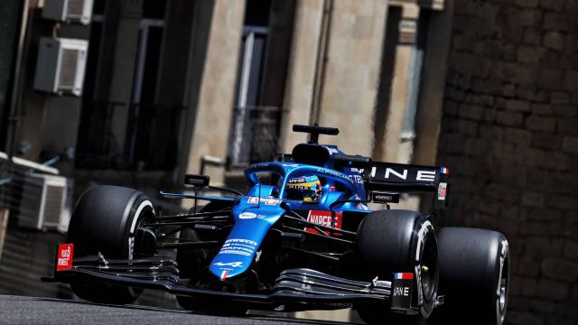 2021 Azerbaijan Grand Prix, Friday - Fernando Alonso (image courtesy Alpine F1 Team)
