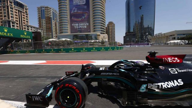 2021 Azerbaijan Grand Prix, Friday - Lewis Hamilton (image courtesy Mercedes-AMG Petronas)