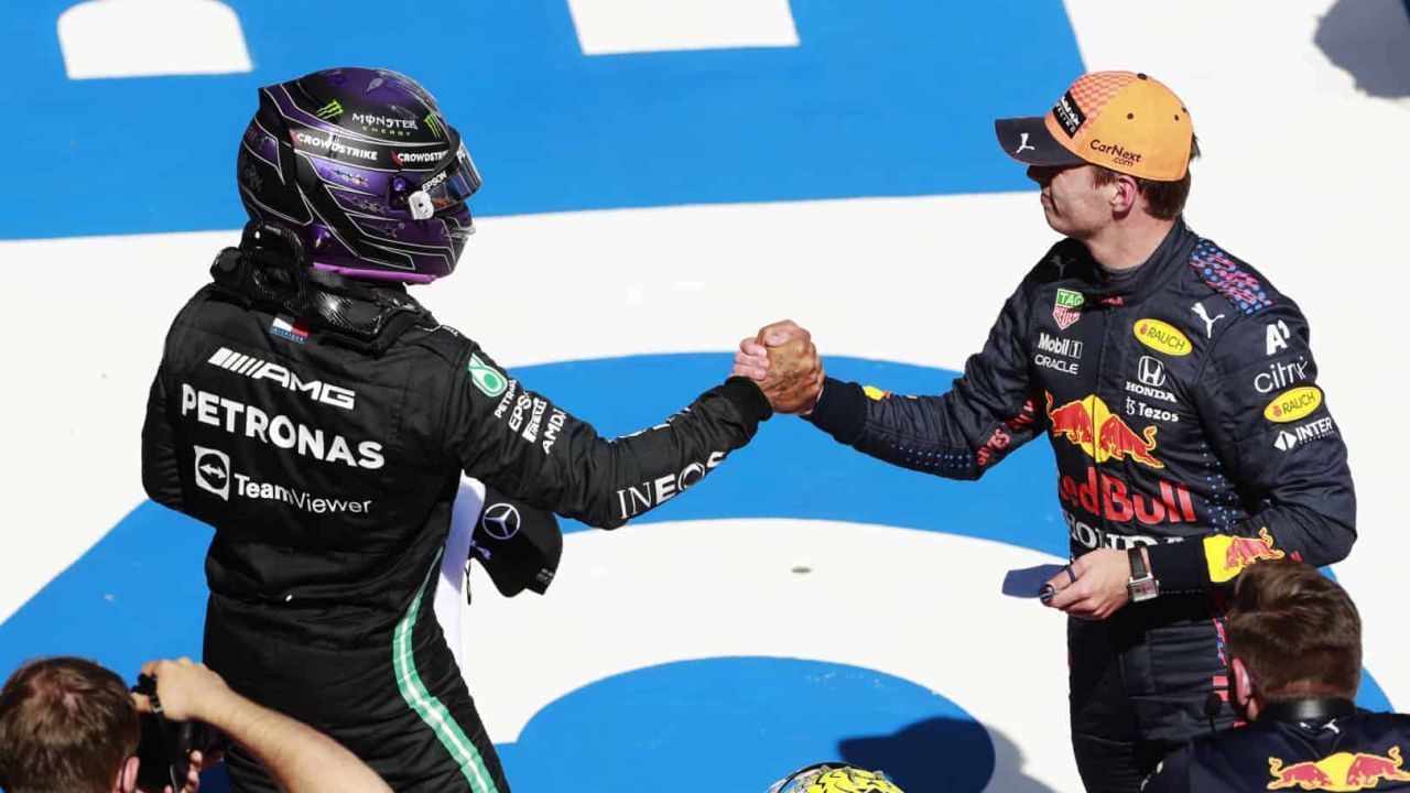 2021 Styrian Grand Prix, Saturday - Lewis Hamilton & Max Verstappen (image courtesy Mercedes-AMG Petronas)