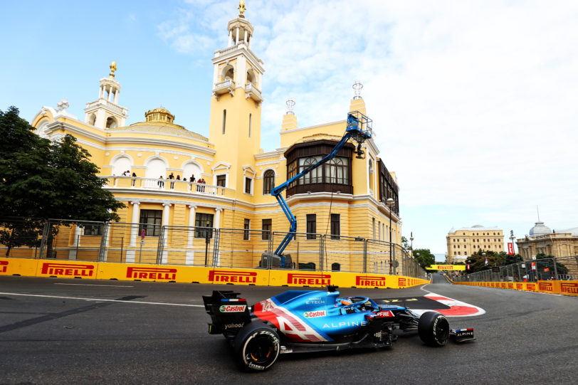 2021 Azerbaijan Grand Prix, Sunday - fernando Alonso (image courtesy Alpine F1 Team)
