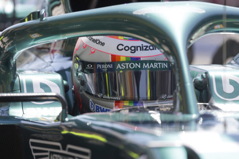 2021 Hungarian Grand Prix, Friday - Sebastian Vettel (image courtesy Aston Martin)