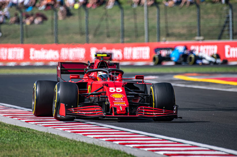 2021 Hungarian Grand Prix, Sunday - Carlos Sainz (image credit Scuderia Ferrari Press Office)