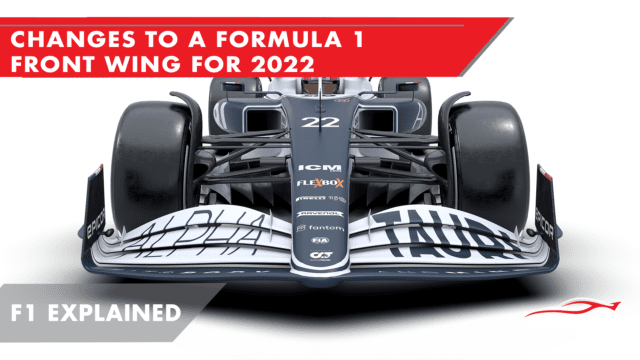 Changes To A Formula 1 Front Wing For 2022