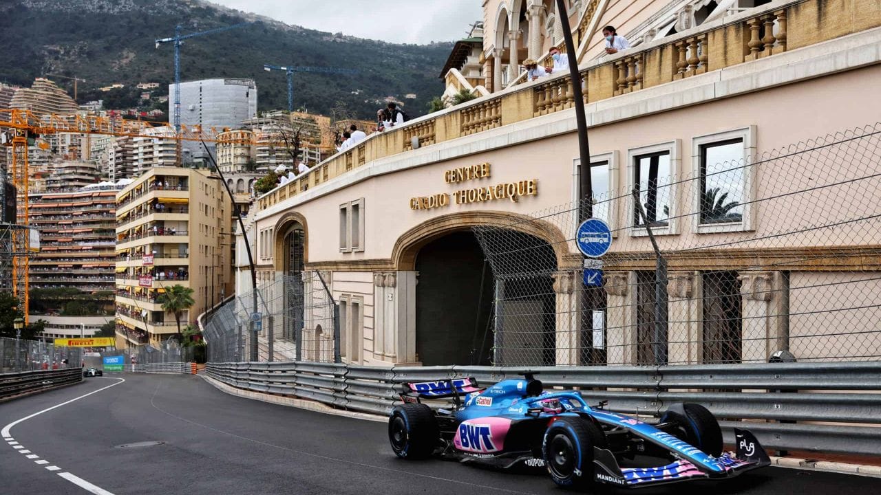 Fernando Alonso (ESP) Alpine F1 Team A522. Monaco Grand Prix, Sunday 29th May 2022. Monte Carlo, Monaco.