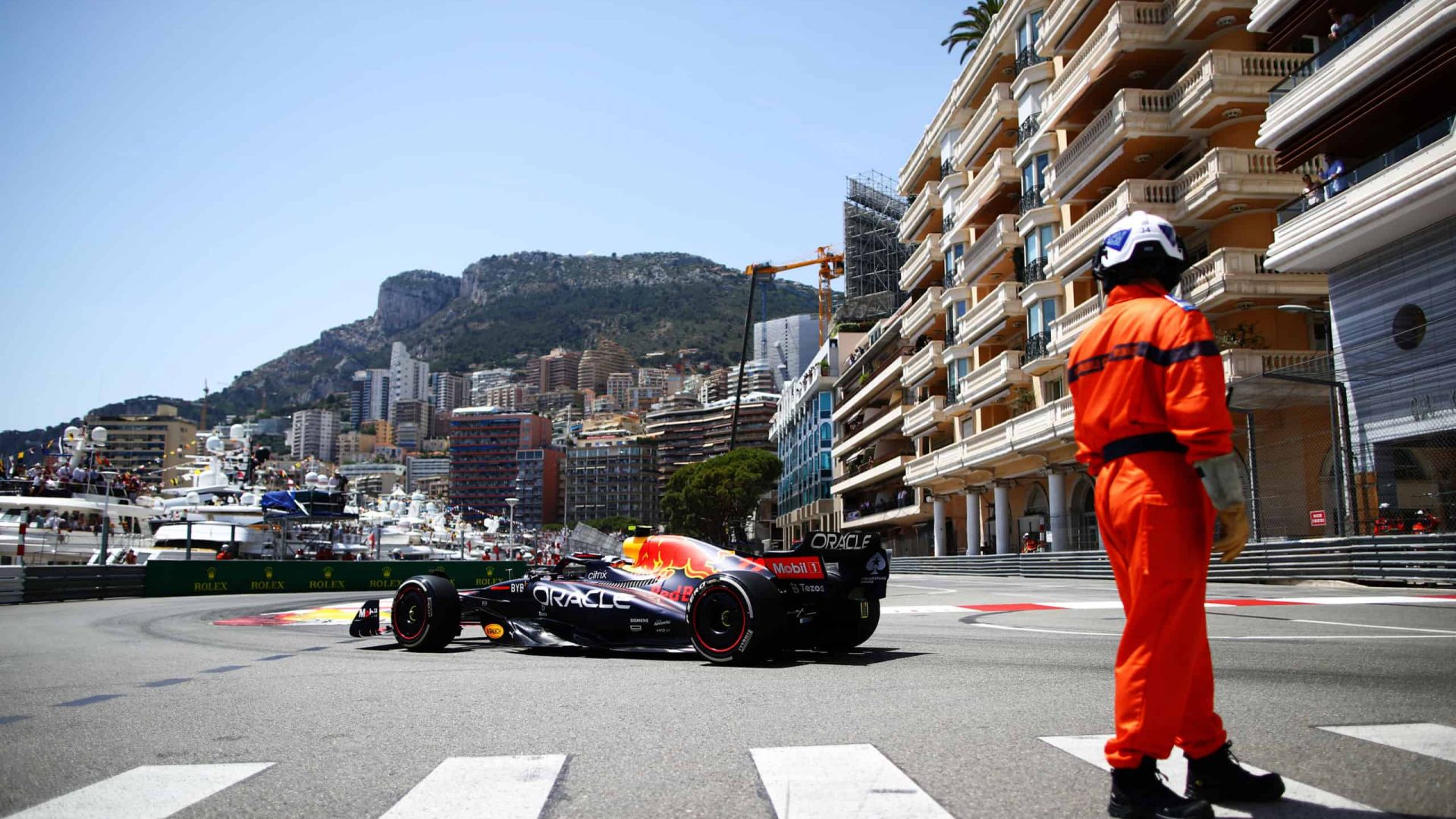 F1 Grand Prix Of Monaco Practice - Sergio Perez - Red Bull Racing