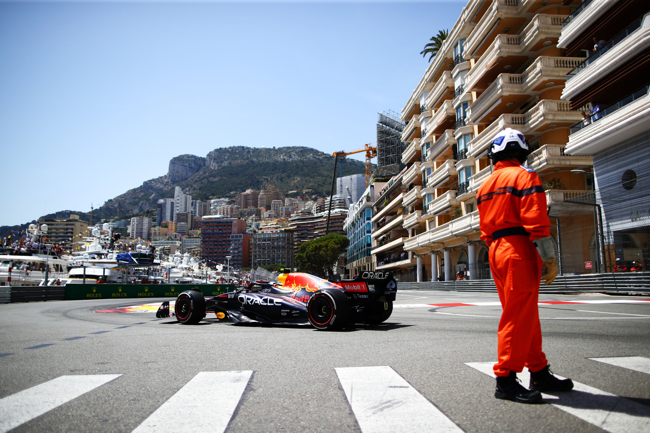 F1 Grand Prix Of Monaco Practice - Sergio Perez - Red Bull Racing