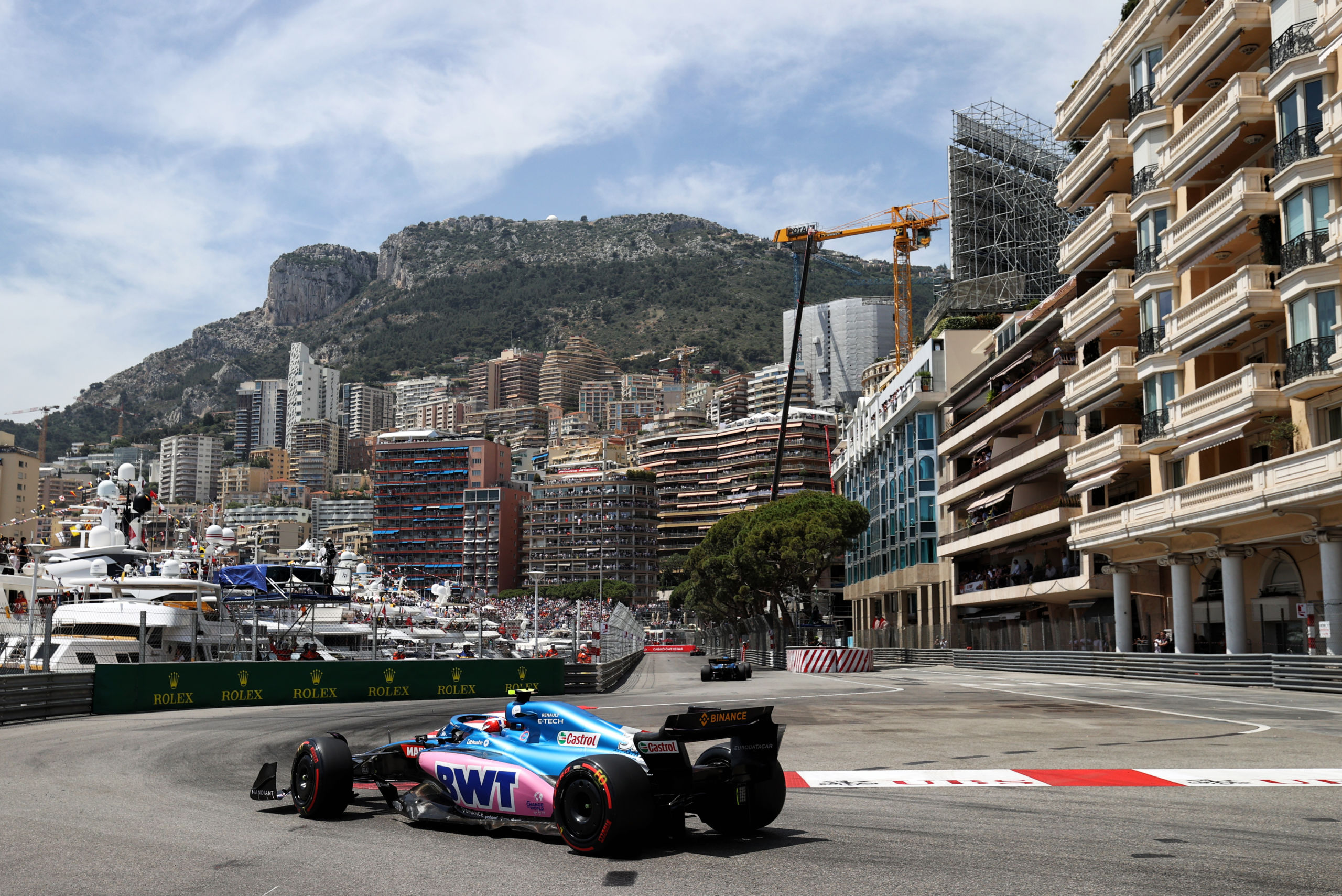 Esteban Ocon (FRA) Alpine F1 Team A522. Monaco Grand Prix, Saturday 28th May 2022. Monte Carlo, Monaco.