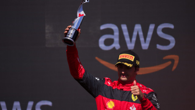 2022 Canadian Grand Prix - Carlos Sainz podium