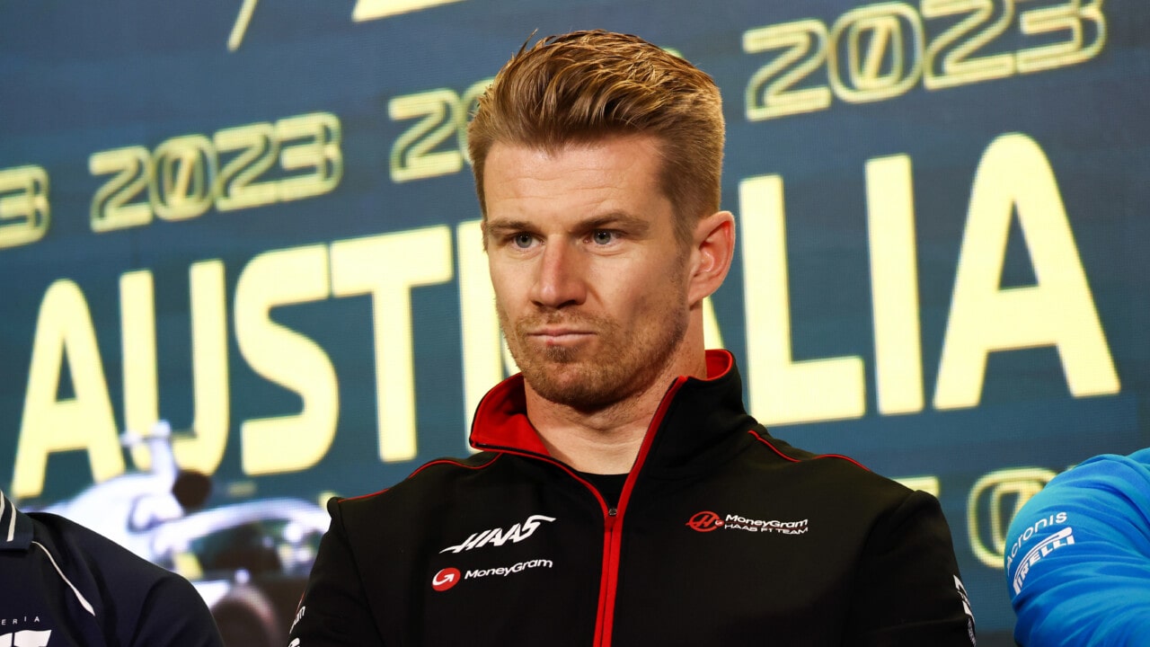 MELBOURNE GRAND PRIX CIRCUIT, AUSTRALIA - MARCH 30: Nico Hulkenberg, Haas F1 Team in the Press Conference during the Australian GP at Melbourne Grand Prix Circuit on Thursday March 30, 2023 in Melbourne, Australia. (Photo by LAT Images)