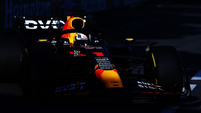 MONTE-CARLO, MONACO - MAY 26: Max Verstappen of the Netherlands driving the (1) Oracle Red Bull Racing RB19 on track during practice ahead of the F1 Grand Prix of Monaco at Circuit de Monaco on May 26, 2023 in Monte-Carlo, Monaco. (Photo by Mark Thompson/Getty Images) // Getty Images / Red Bull Content Pool // SI202305261052 // Usage for editorial use only //