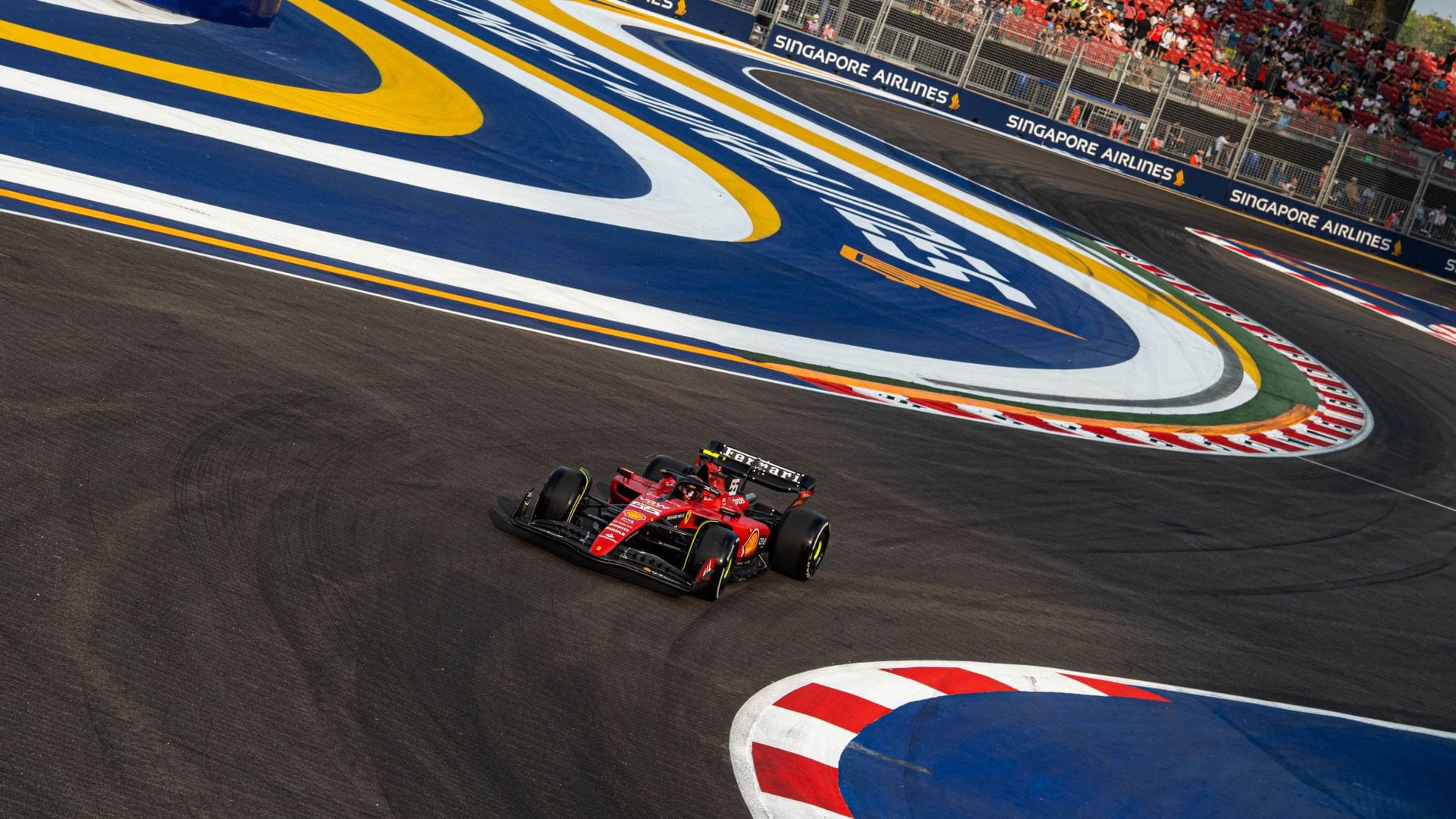Flying Ferrari's Dominate Opening Day In Singapore