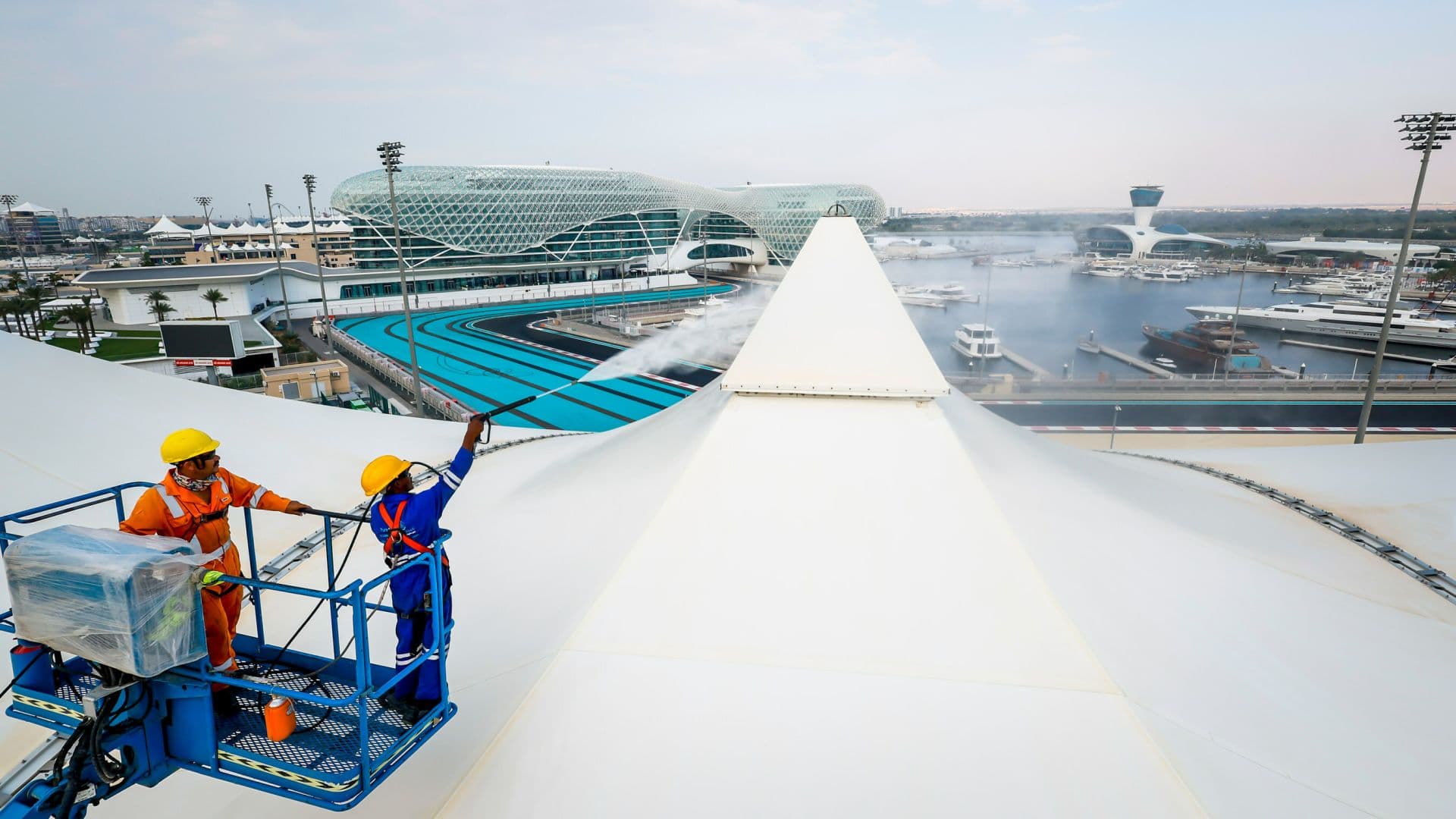 Staggering 6,920 Hours Of Non-Stop Cleaning Completed At Yas Marina Circuit