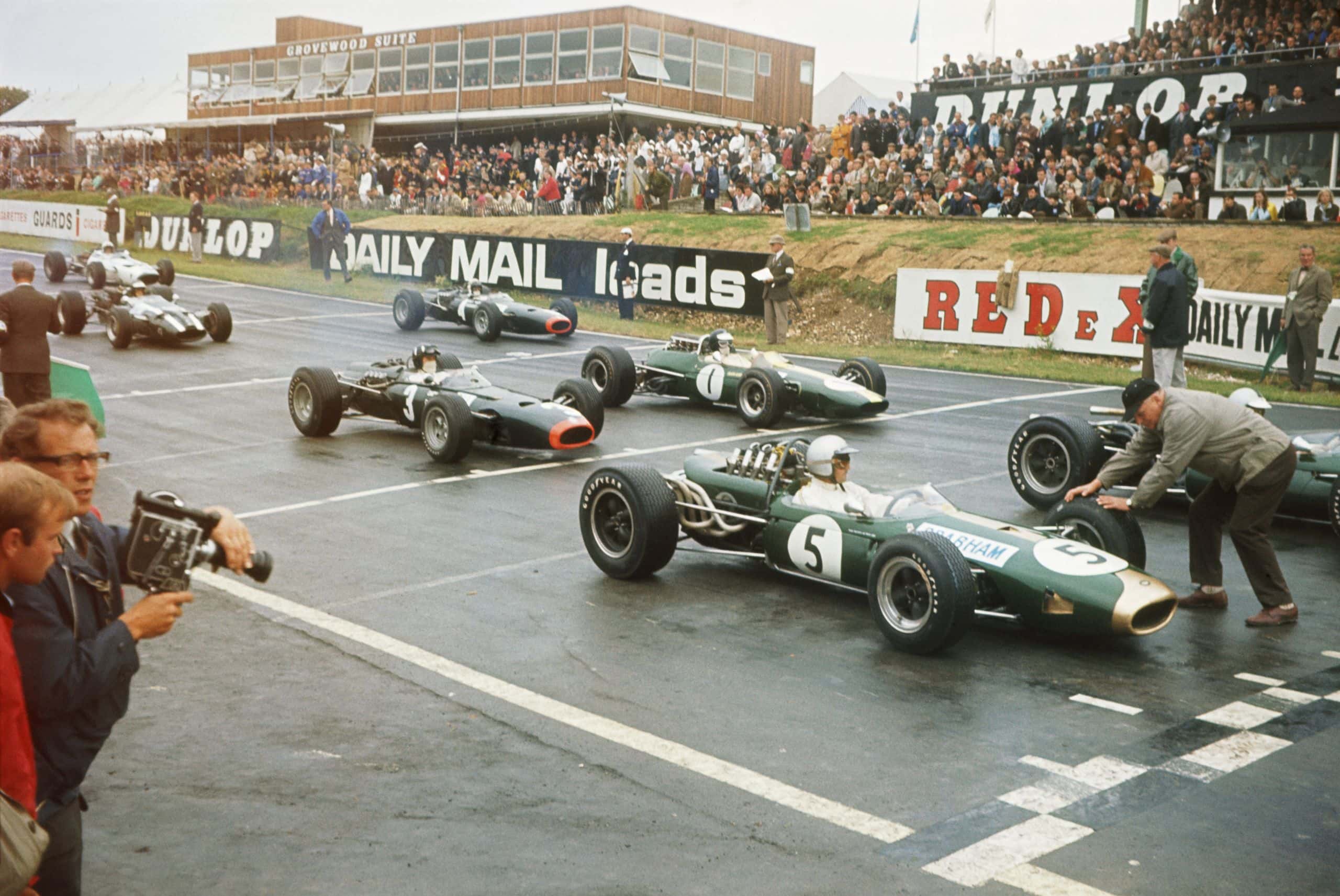 Bruce Mclaren At The 1966 British Grand Prix