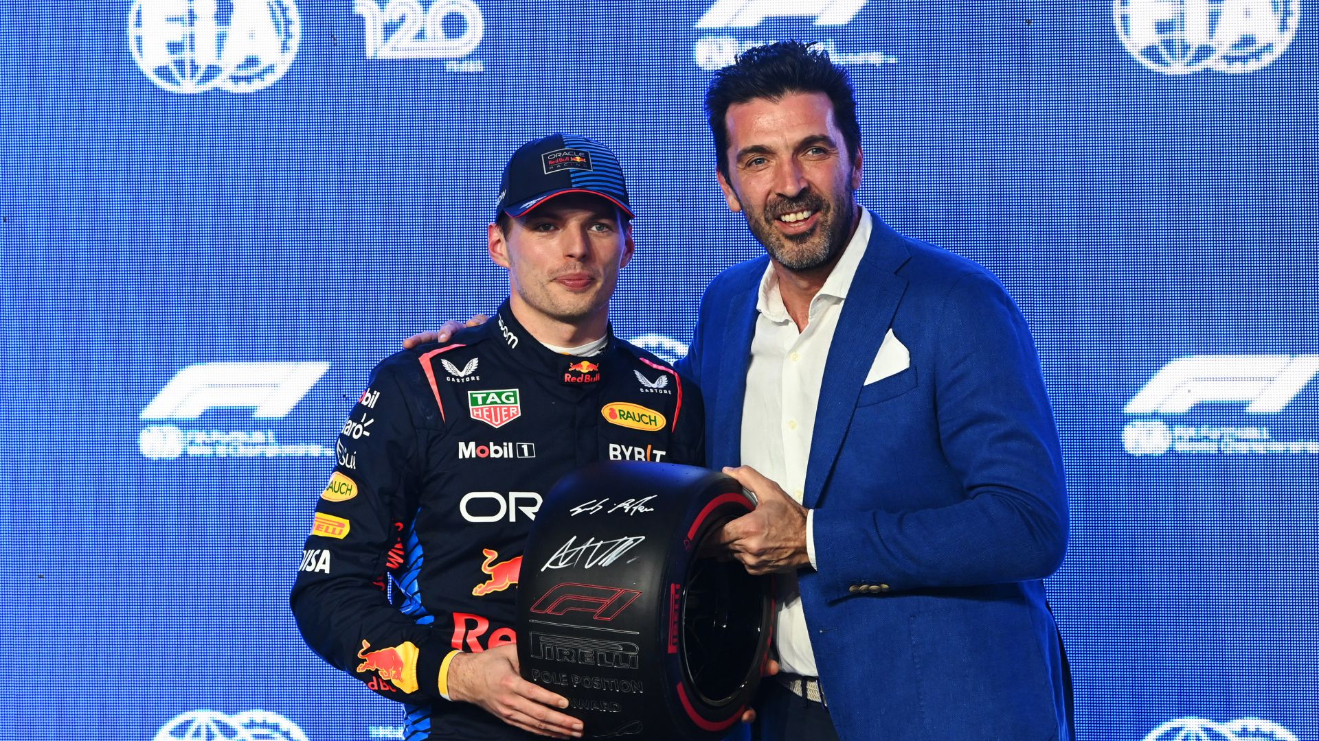 2024 Saudi Arabian Grand Prix: Qualifying Tyre Analysis - Max Verstappen and Gianluigi Buffon