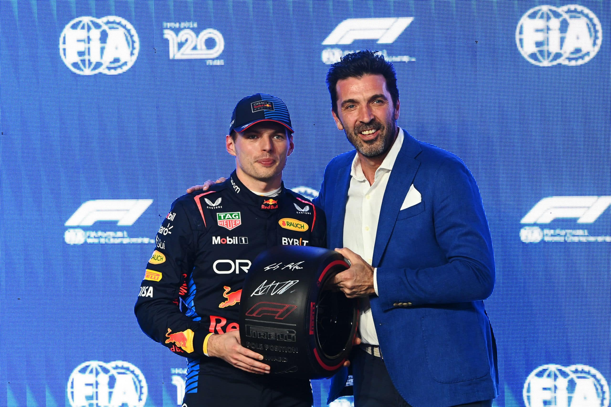 2024 Saudi Arabian Grand Prix: Qualifying Tyre Analysis - Max Verstappen and Gianluigi Buffon