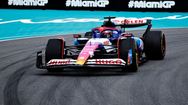 MIAMI, FLORIDA - MAY 04: Daniel Ricciardo of Australia driving the (3) Visa Cash App RB VCARB 01 on track during the Sprint ahead of the F1 Grand Prix of Miami at Miami International Autodrome on May 04, 2024 in Miami, Florida. (Photo by Chris Graythen/Getty Images) // Getty Images / Red Bull Content Pool // SI202405040281 // Usage for editorial use only //