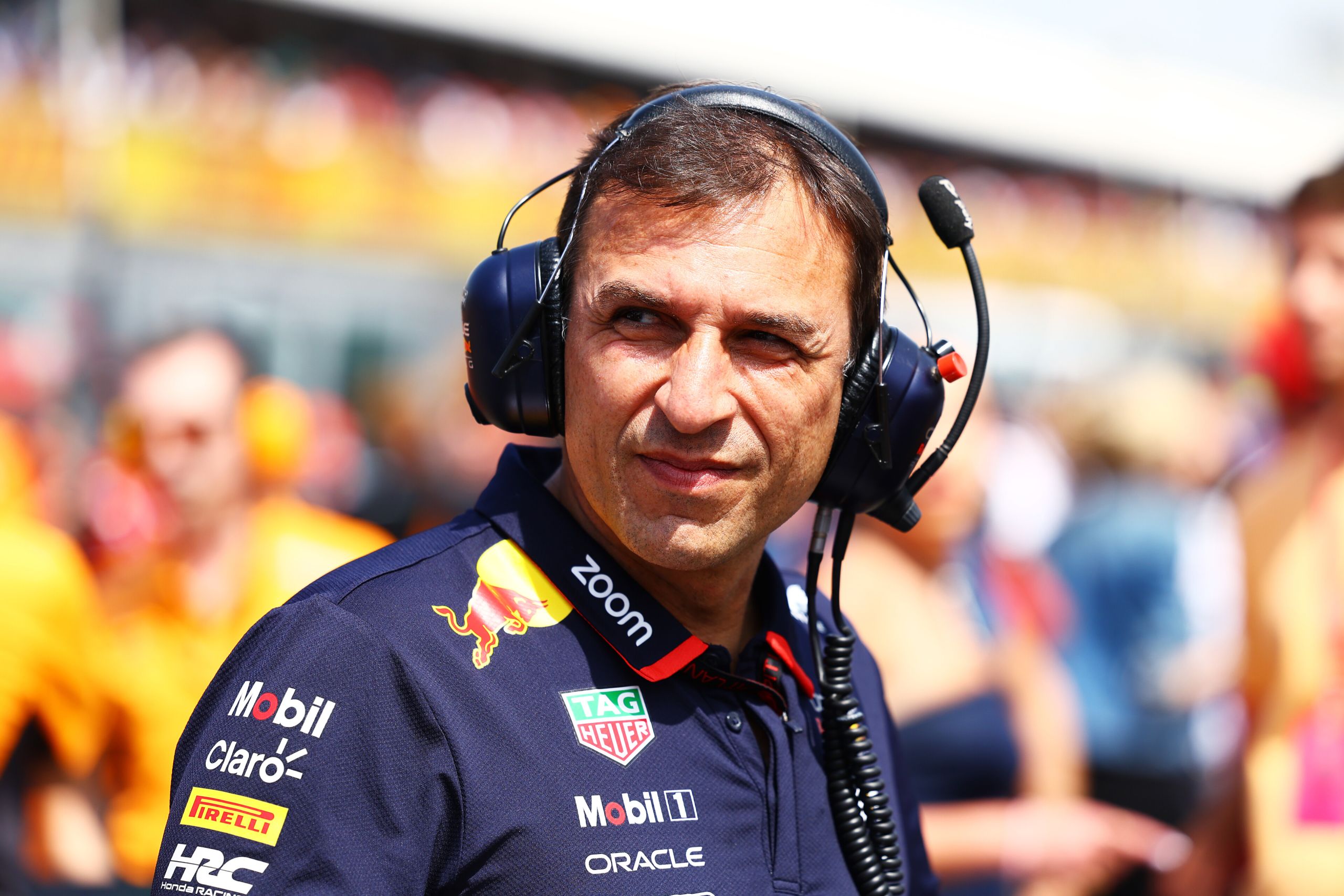 IMOLA, ITALY - MAY 19: Pierre Wache, Chief Engineer of Performance Engineering at Oracle Red Bull Racing looks on from the grid prior to the F1 Grand Prix of Emilia-Romagna at Autodromo Enzo e Dino Ferrari Circuit on May 19, 2024 in Imola, Italy. (Photo by Mark Thompson/Getty Images) // Getty Images / Red Bull Content Pool // SI202405190299 // Usage for editorial use only //