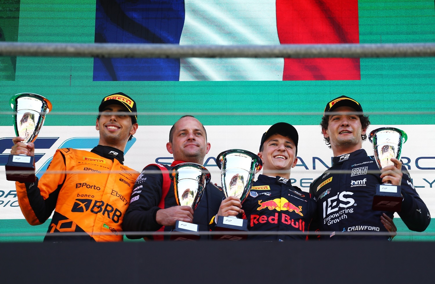 Fr Gabriel Bortoleto Invicta Racing Isack Hadjar Campos Racing Jak Crawford Dams (c) Formula Motorsport Limtied