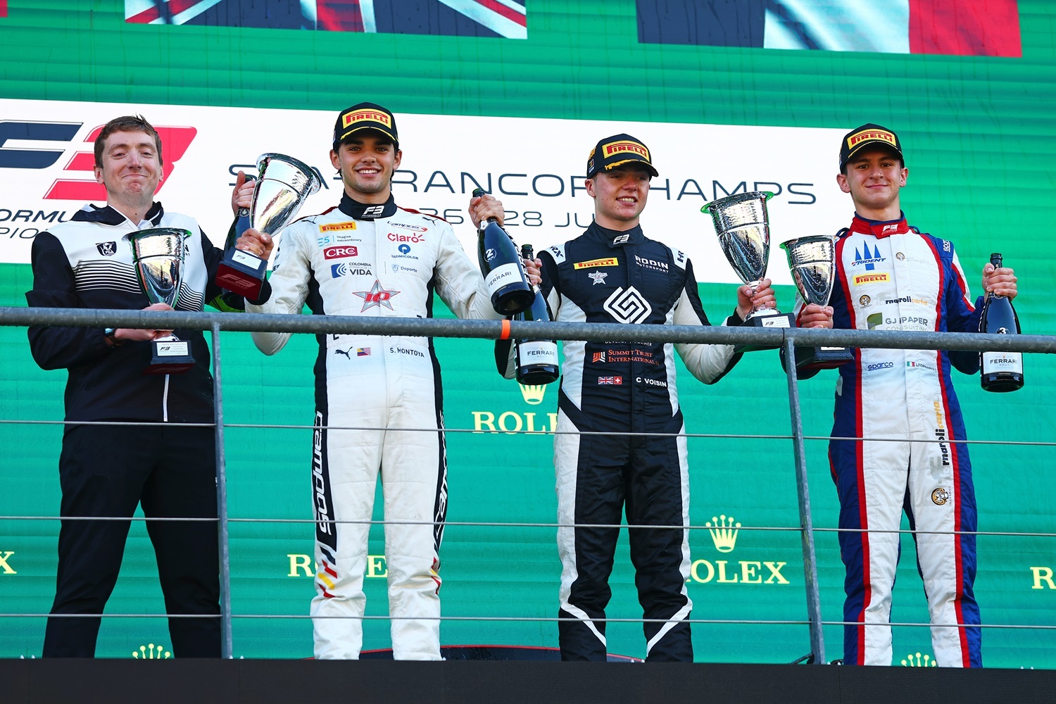 Fr Sebastian Montoya Campos Callum Voisin Rodin Motorsport Leonardo Fornaroli Trident (c) Formula Motorsport Limtied