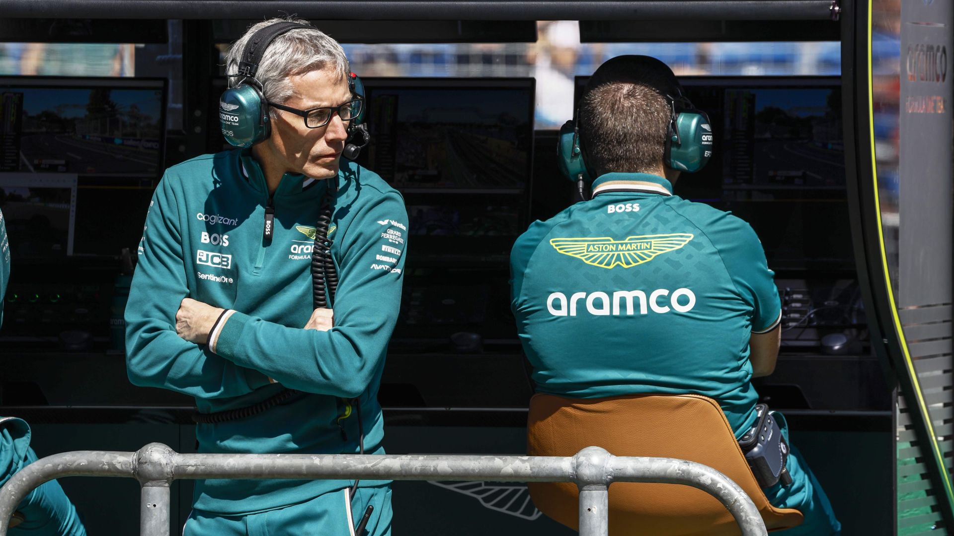 Mike Krack, Team Principal, Aston Martin F1 Team, On The Pit Wall