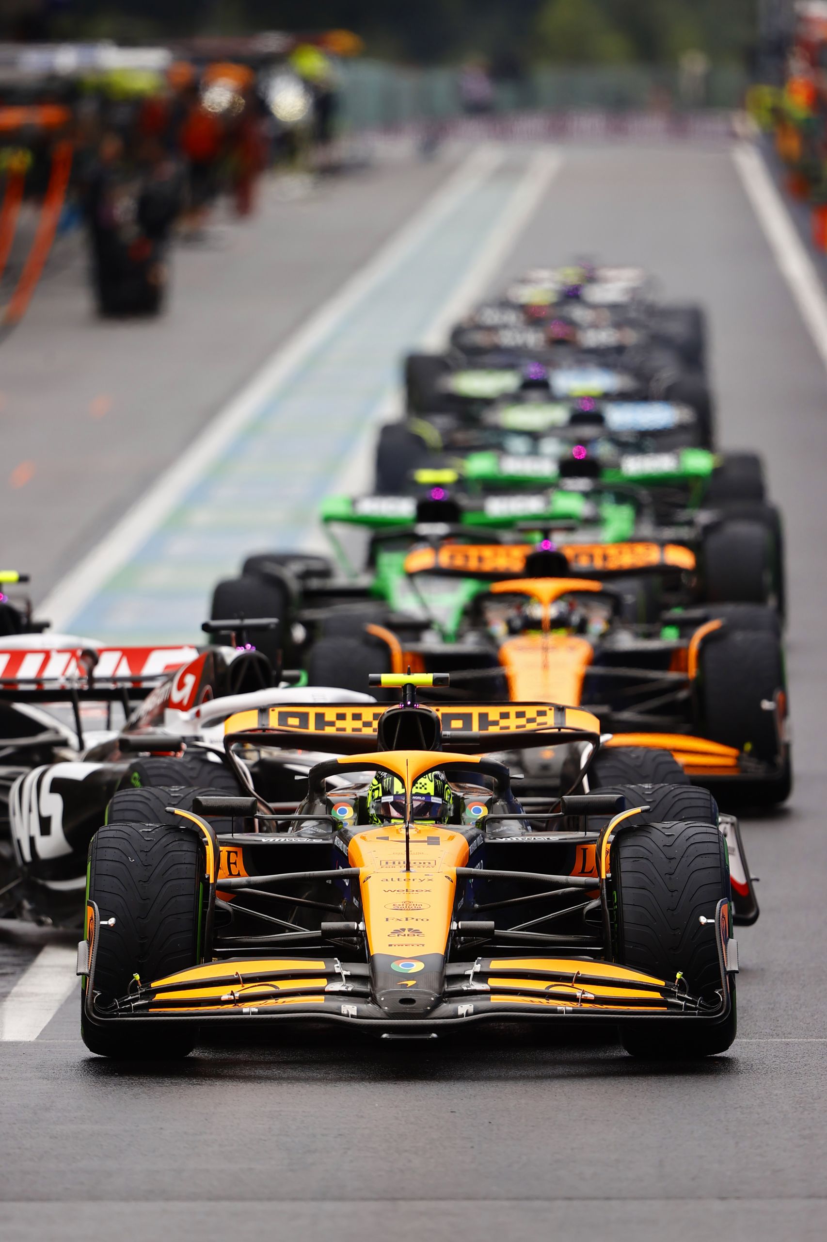 Lando Norris, Mclaren Mcl38, In The Pit Lane