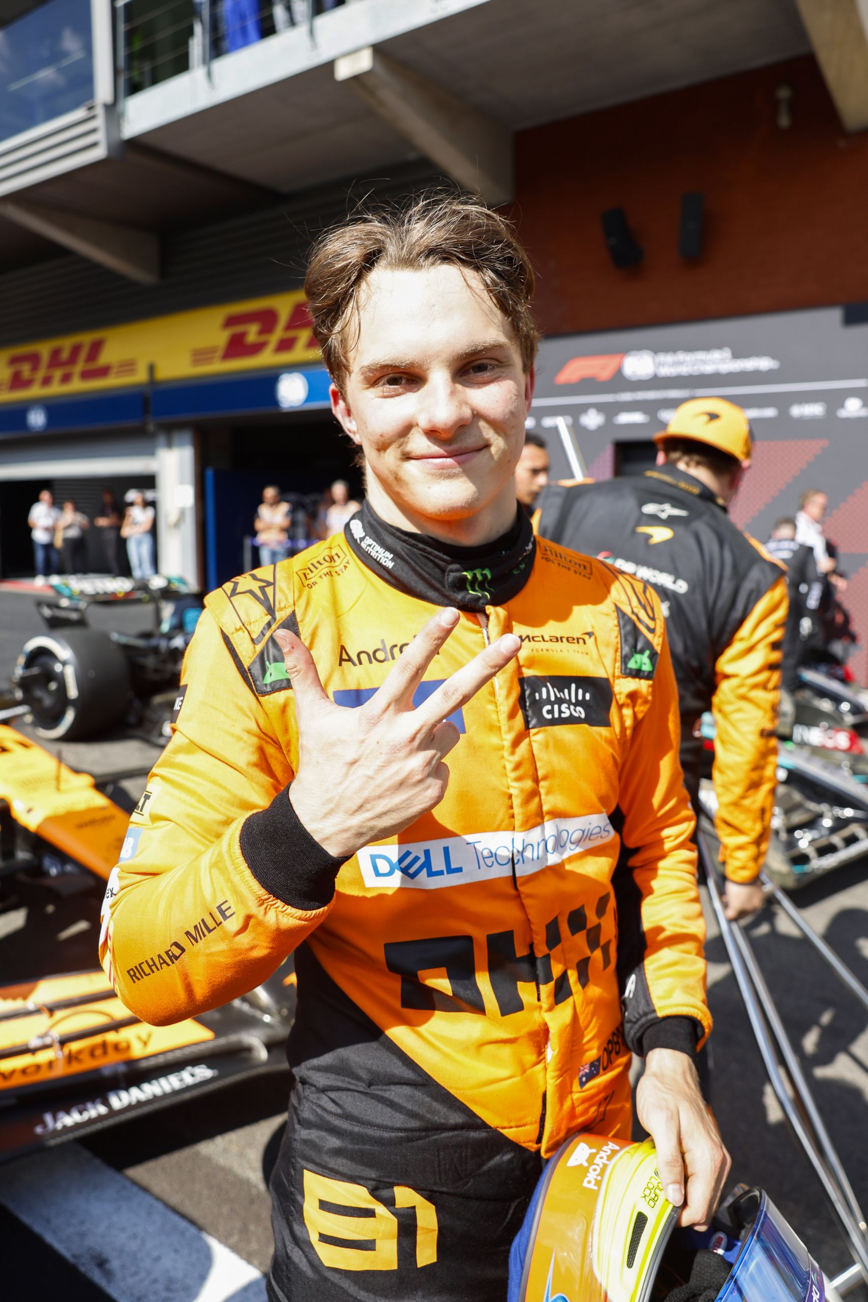 Oscar Piastri, Mclaren F1 Team, 3rd Position, Celebrates In Parc Ferme