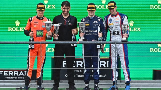 Sr Dennis Hauger Mp Motorsport Zak O'sullivan Art Grand Prix Richard Verschoor Trident (c) Formula Motorsport Limtied