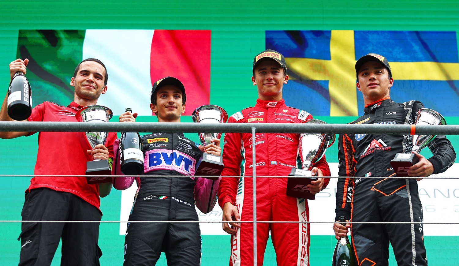 Sr Gabriele Mini Prema Racing Dino Beganovic Prema Racing Noel Leon Var (c) Formula Motorsport Limited