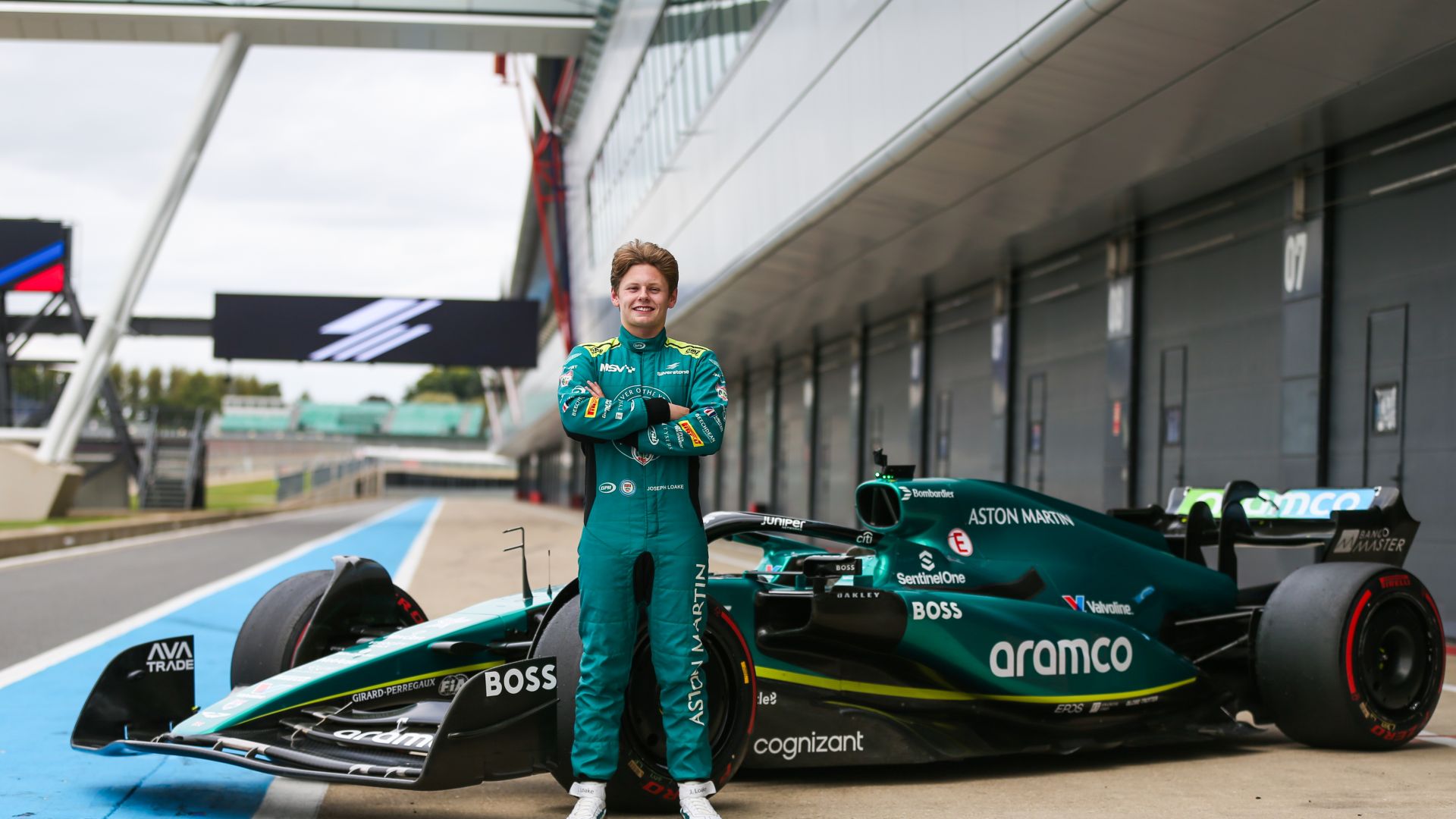 Aston Martin Autosport BRDC Young Driver Joseph Loake stars in Aston Martin Aramco Formula One Team Silverstone test