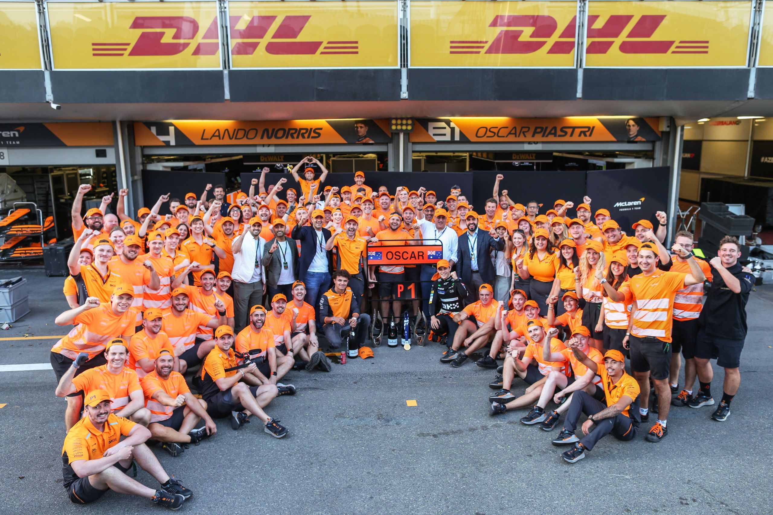 The Mclaren Team Celebrate The Race Win Of Oscar Piastri, Mclaren F1 Team