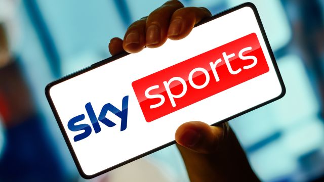 December 9, 2023, Brazil. In This Photo Illustration, The Sky Sports Logo Is Displayed On A Smartphone Screen.