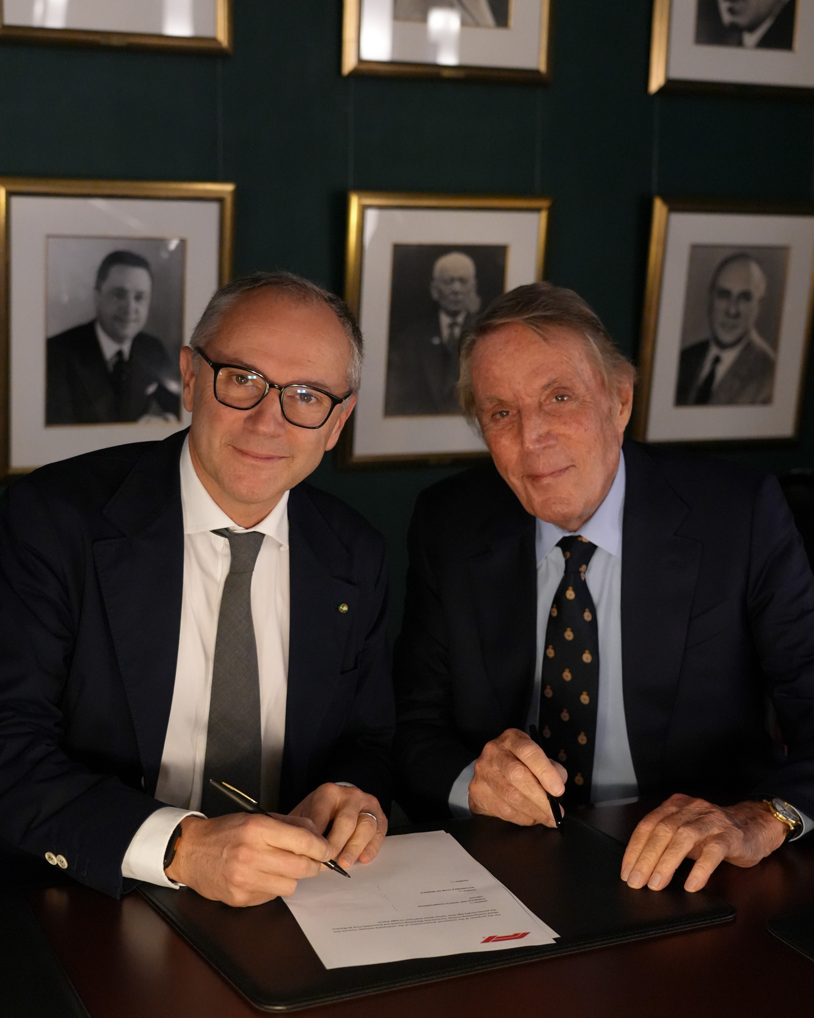 Extension Monaco F1 Gp Till 2031 Stefano Domenicali President And Ceo Of Formula 1 M° Michel Boeri Acm President