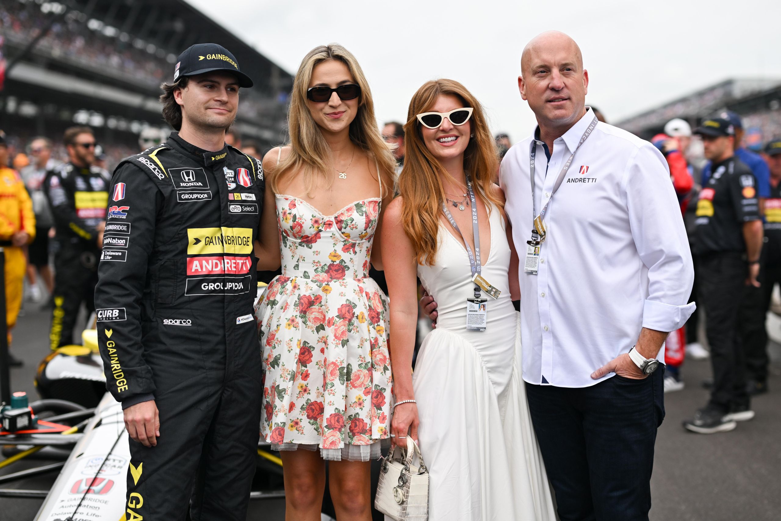 Colton Herta Riley Flynn With Cassidy And Dan Towriss 108th Running Of The Indianapolis 500 By James Black Large Image Without Watermark M107305