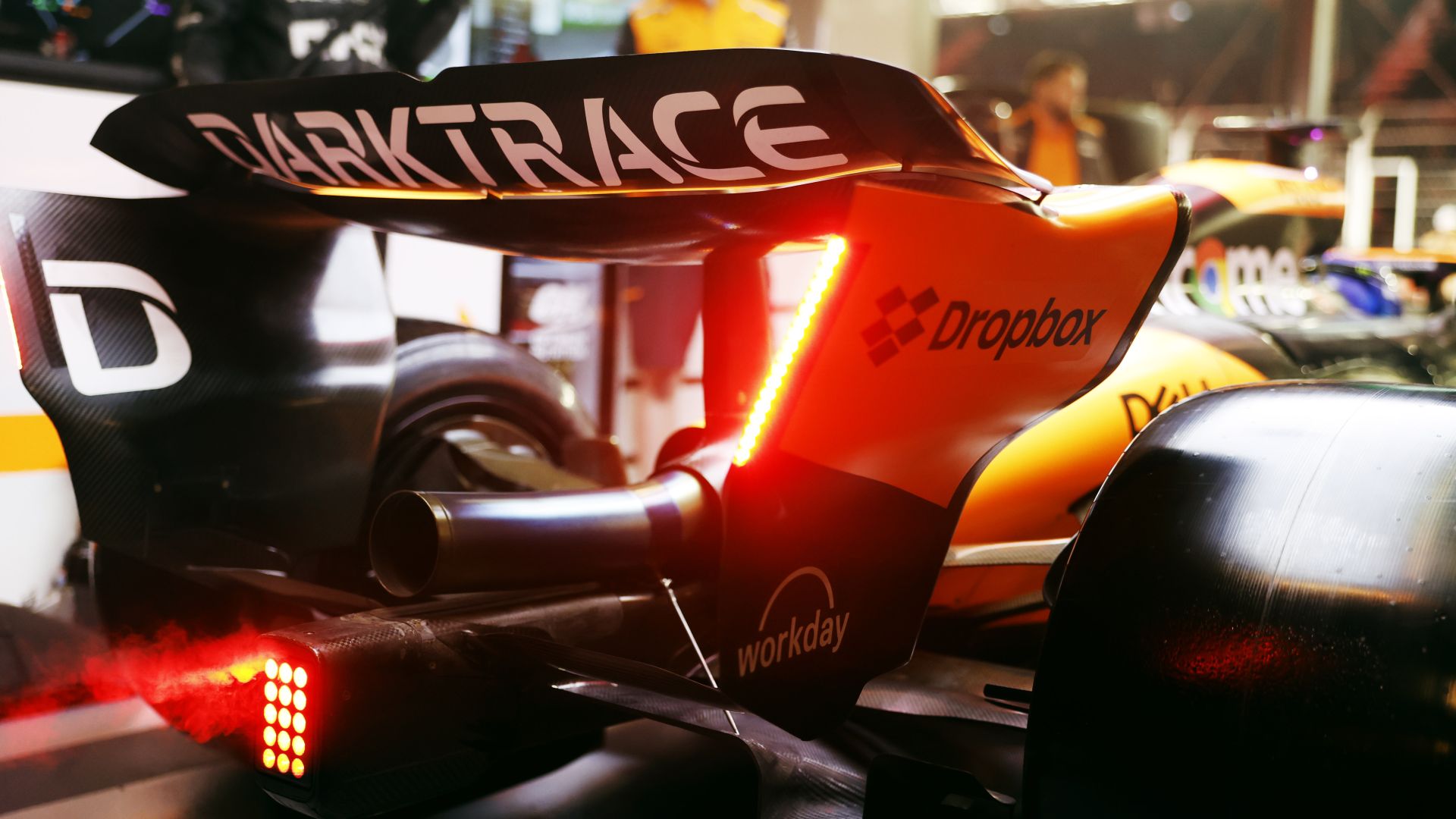 Sponsor Branding On The Mclaren Mcl38 Rear Wing