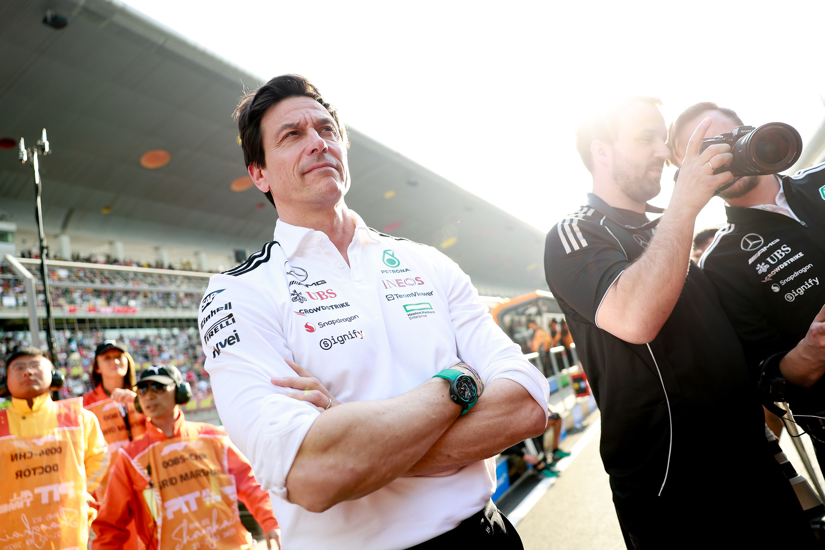 2025 Chinese Grand Prix, Saturday - Toto Wolff (image courtesy Mercedes)