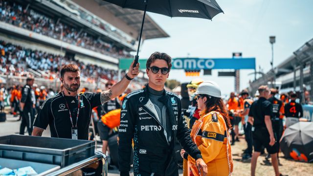 2025 Spanish Grand Prix, Sunday - George Russell (image courtesy Mercedes) 2025 Spanish Grand Prix, Sunday - George Russell (image courtesy Mercedes)